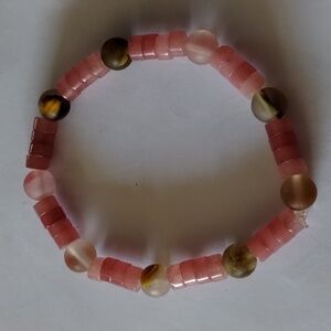 Cherry Quartz Gemstone, Bracelets Handcrafted